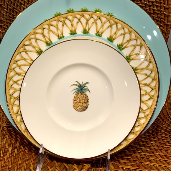 Lenox British Colonial Mix and Match Collection, 1 Bamboo Dinner Plate. - Picture 2 of 4